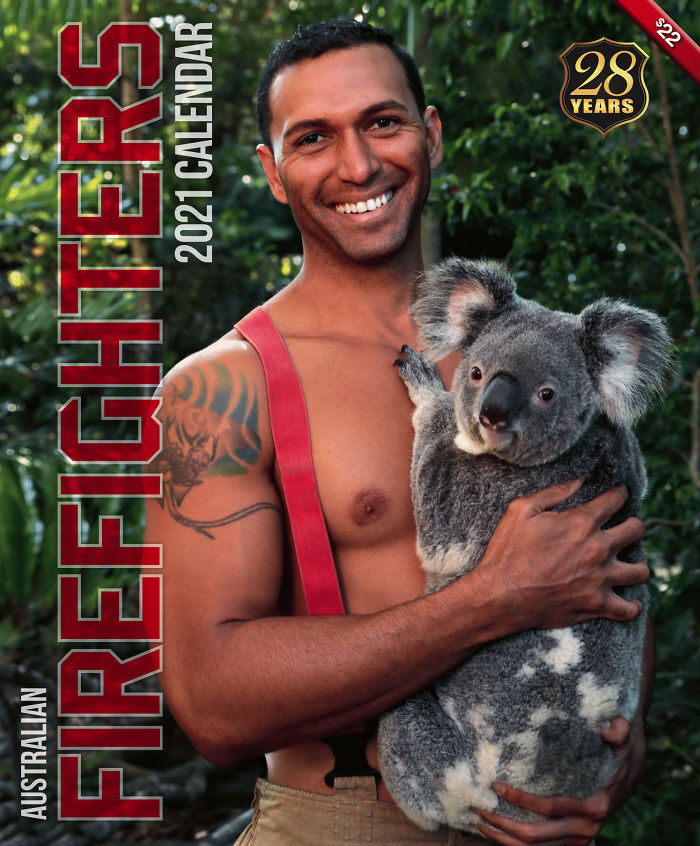 sensivel-mente.com - Bombeiros australianos fazem pose para seu calendário de caridade 2021 para tratar animais selvagens feridos em incêndios recentes (18 fotos)